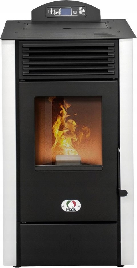 Piec kominek na pellet Italia California 8kw biały