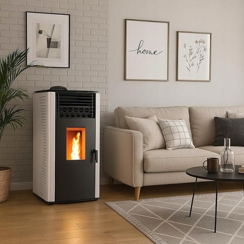 Piec na pellet Anita 12 kW Sannover biały klasa A+
