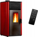 Piec na pellet Anita 12 kW Sannover bordowy klasa A+