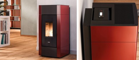 Piec na pellet Cadel Cristal Plus 9 kW biały Wi-Fi