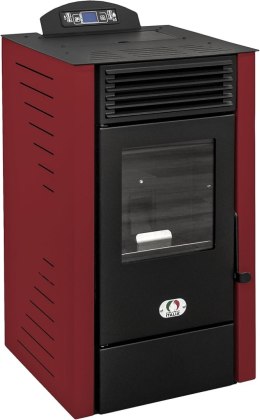Piec na pellet California 8kw Italia klasa A+ bordowy