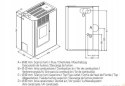Piec piecyk kominek na pellet Eva Calor Nella Slim 9 kW z DGP czarny