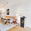 Piec powietrzny na pellet Sannover Anita 7,6 kW biały