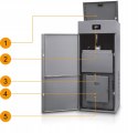 Zestaw Ferroli Piec na pellet BIOPELLET PRO 12 wymiennik ECOUNIT F300 257L