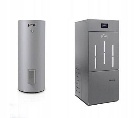 Zestaw Ferroli Piec na pellet BIOPELLET PRO 24 wymiennik ECOUNIT F300 257L