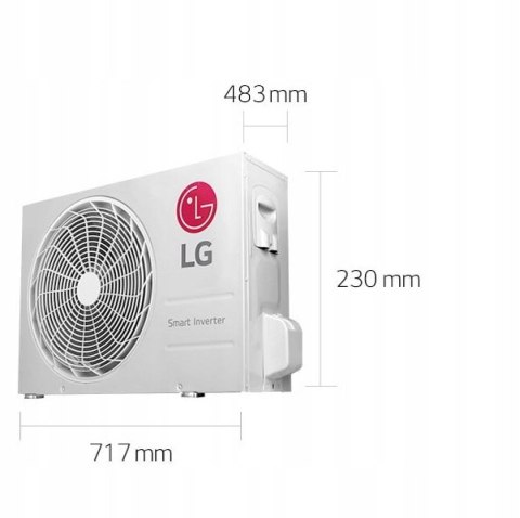 Klimatyzator 3,5 kW split zewnętrzny ARTCOOL Dual Inverter LG AC12BK.UA3