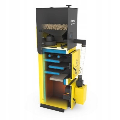 Kocioł PEREKO Qm-PELL EVO 8 kW z podajnikiem na pellet drzewny W-K-PE-0036