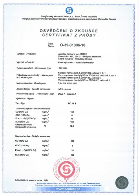 Kocioł na pellet Atmos D 25 P - 24 kW, stalowy, automatyczne spalanie