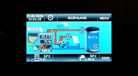 Kocioł na pellet PELLPAL 12 kW sterownik dotykowy LCD 5 Klasa EcoDesign
