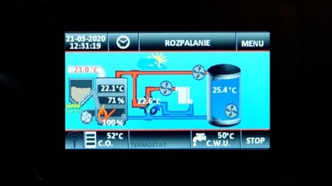 Kocioł na pellet PELLPAL 18 kW sterownik dotykowy LCD 5 Klasa EcoDesign
