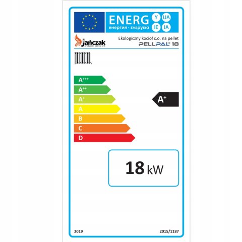 Kocioł na pellet PELLPAL o mocy 18 kW - 5 Klasa EcoDesign ZUM