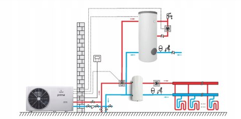 POMPA CIEPŁA GALMET 12KW ZESTAW CWU 200L BUFOR 60L SG-000054S MONOBLOK