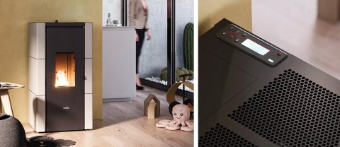Piec na pellet Cadel Cristal 7,0 kW antracyt