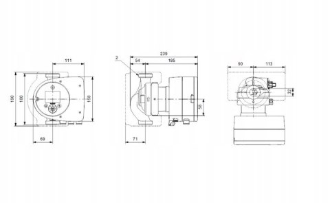 GRUNDFOS elektroniczna pompa obiegowa MAGNA 32/100 97924257