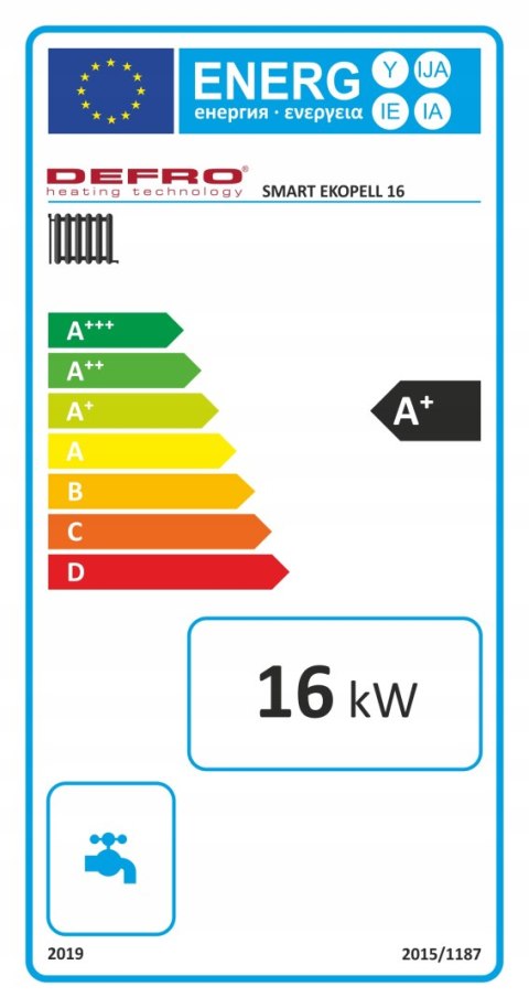 Kocioł na pellet SMART EKOPELL 16 kW - wersja prawa Defro KCO-SMP-16-P