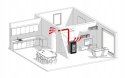 Piec piecyk kominek na pellet Marisa 9kW+DGP z pilotem