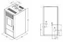 Piec piecyk kominek na pellet Marisa 9kW+DGP z pilotem