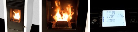 Piec piecyk na pellet Marisa 9kW AUTOMAT z pilotem DGP