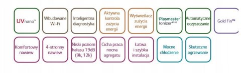 Zestaw Klimatyzator LG ArtCool Mirror AC09BK 2,5kW, AC09BK.NSJ